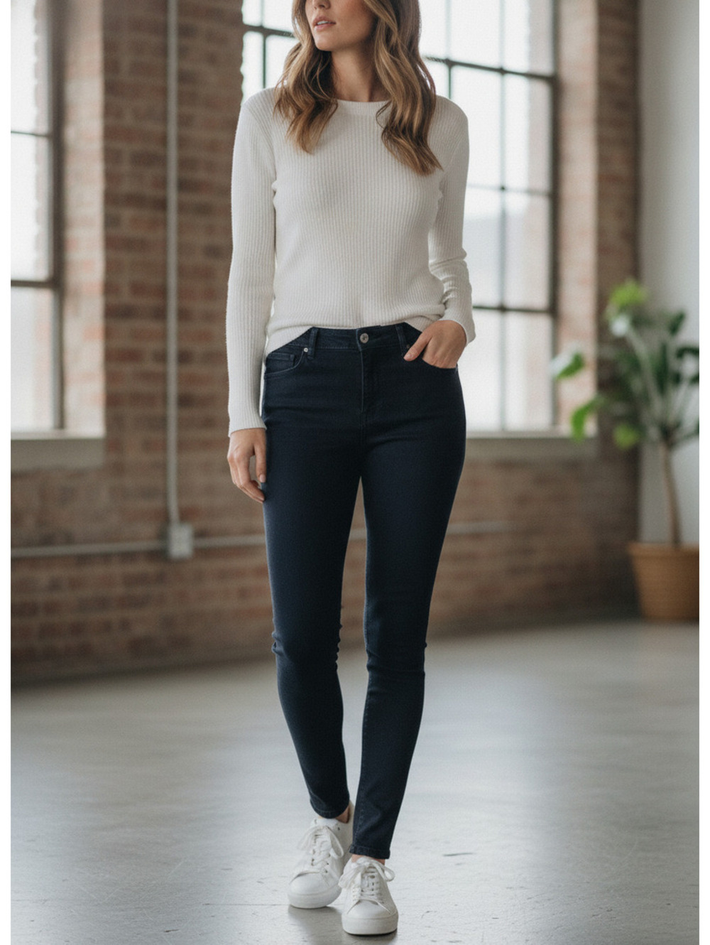 Burberry Brit Women's Dark Blue Skinny Jeans Stretch Denim Size 32